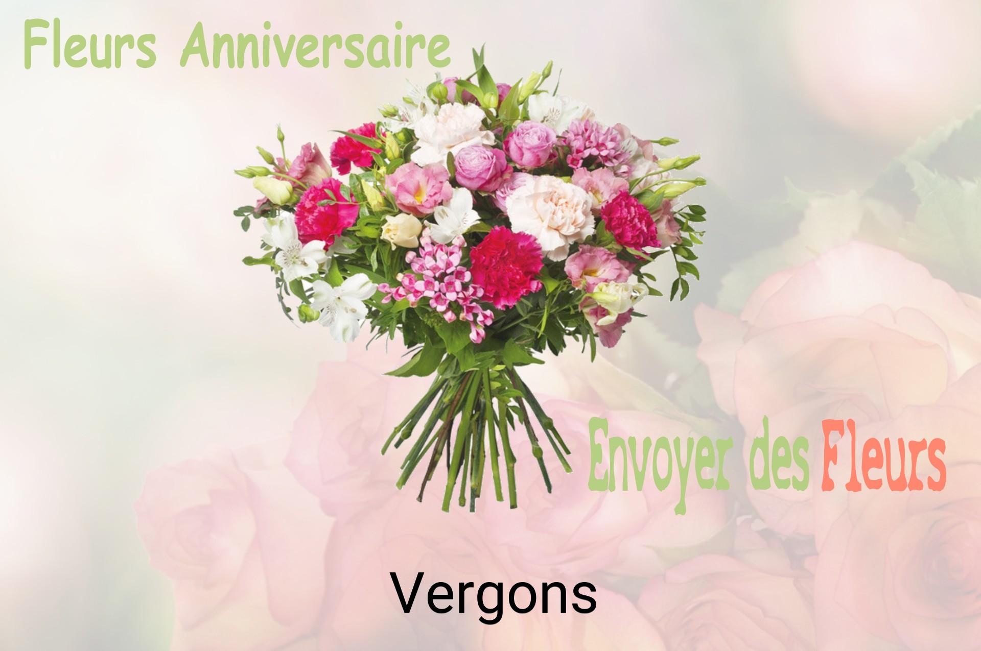 Bouquet de fleurs d’anniversaire livré à Vergons
